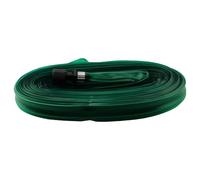 Tuyau d'arrosage plat en PVC pour une distribution efficace de l'eau dans les jardins, parfait pour les fleurs, les légumes et les arbustes (15 m)