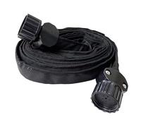 Tuyau d'arrosage plat, extensible, tuyau d'égouttement - Tuyau plat anti-fuite, résistant aux nœuds, double couche extensible de 15,2 m pour irrigation de cour, serre, d'extérieur, racines