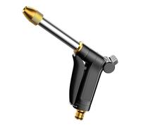 Tuyau d'arrosage portable haute pression réglable en métal pour nettoyage de voiture, machine à laver, tuyau d'arrosage de jardin, buse d'arrosage en mousse d'eau en acier inoxydable et laiton