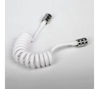 Tuyau d'arrosage pour buse de douche, tube télescopique souple et flexible, tuyau de pulvérisation pour bidet de toilettes, 1,5 m/2 m, blanc, 1,5 m