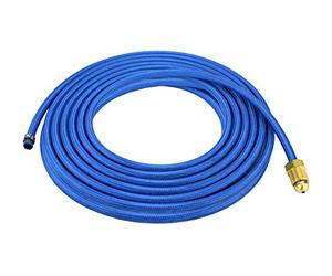Tuyau d'arrosage pour torches TIG série 18 refroidies par eau - 7,6 m - Super Flex bleu tressé - Modèle 41V32-R