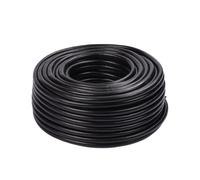 Tuyau d'arrosage Relaxdays, 100 m, universel 1/2", résistant UV et intempéries, tressé pour jardin, PP, noir