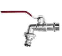 Tuyau d'arrosage robinet vanne 3/4 de balle avec des raccords Hozelock