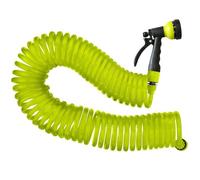 Jardibric - Tuyau d'Arrosage Serpentin Souple en PU - 15 m de Résistance et de Confort pour un Arrosage Précis de Votre Jardin