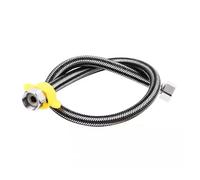 Tuyau d'arrosage Tuyau d'arrivée d'eau G1/2" noir for robinet, tuyau de chauffage, raccord toilette, mélangeur chaude et froide Tuyau d'arrosage(B,80cm)