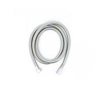 Tuyau d'arrosage Tuyau flexible de douche en acier inoxydable argenté et noir de 1,2 m, 1,5 m et 2 m for accessoires de salle de bain Tuyau(2m silver)