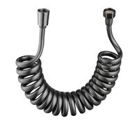 Tuyau d'arrosage Tuyau Flexible Rétractable À Ressort De 1,5/2/3/5 M For Pommeau De Douche, Toilettes, Bidet, Plomberie, Salle De Bain, Spirale Tuyau d'arrosage(Dark Grey,2M)