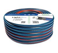 Tuyau d'Arrosage Vartco 1/2"" 50m, 4 Couches Bleu Clair - Flexible, Anti-UV & Algues, Pression 22 bar