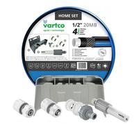Tuyau d'arrosage Vartco Home 1/2'' 20 m - ensemble avec raccords et support murа
