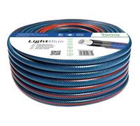 Vartco - Tuyau d'arrosage Light Blue - 4 couches en polyester tressé, résistant aux UV - 1/2", 30 m
