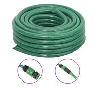 Tuyau d'arrosage - vidaXL - 50 m - PVC - Vert - Jeu de raccords inclus