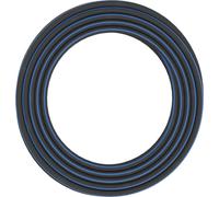 Tuyau d'Arrosage XL, Protection contre UV, Testé sous Pression, Résistance à la torsion niveau 4 (sur 5), 50 m, Ø 1,3 cm (1/2''), 7 kg, noir/orange/bleu, 1027106