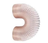 Tuyau d'aspirateur flexible en polyuréthane, tube d'aspiration rétractable de 1 m (3,3 pi), for le nettoyage industriel du bois, couleur cuivre.(L1m/3.3ft,ID150mm/5.9in)