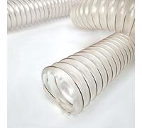 Tuyau d'aspiration 100 mm de longueur 3 m 0,4 mm - Tuyau spiralé haute performance - Léger, flexible, antistatique