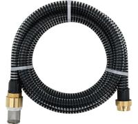 Tuyau d'aspiration avec raccords en laiton noir 1,1" 4 m PVC
