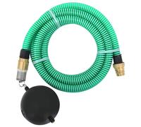 Tuyau d'Aspiration avec Raccords en Laiton Vert 1,1" 5 m PVC Pompe Jardin vidaXL