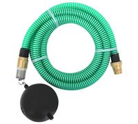 Tuyau d'Aspiration avec Raccords en Laiton Vert 1,1" 5 m PVC Pompe Jardin vidaXL