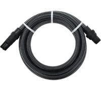 Tuyau d'aspiration avec raccords PVC Noir 1" 4 m PVC