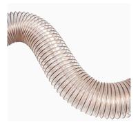 Tuyau d'aspiration de poussière en polyuréthane, diamètre intérieur 80 mm, longueur 1 m, tuyau transparent et flexible for extracteur industriel, 0,63(0.93mm)