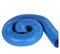 Tuyau d'aspiration de poussière, tuyau en caoutchouc PVC | Tuyau de dépoussiérage en PVC bleu for le travail du bois Ventilation CNC 100 cm D 3,2-40 cm (D 5,5 cm)(D 40cm)