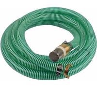 tuyau d'aspiration + de refoulement 1"/25mm avec crépine, clapet anti-retour + raccord rapide 15m