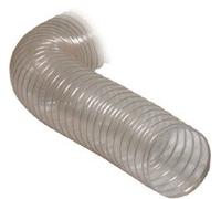 Tuyau d'aspiration en polyuréthane transparent Polyflex difficilement inflammable - Diamètre : 200 mm - Longueur : 10 m - Accessoires pour le système d'aspiration.