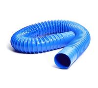 Tuyau d'aspiration flexible en PVC 200 mm x 1 m Tuyau en caoutchouc pour enlever la poussière Conduit de ventilation ondulé Joint souple pour une circulation de l'air et une filtration efficaces