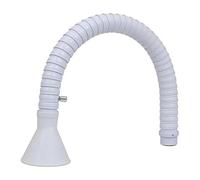 Tuyau d'aspiration pour bras d'aspiration des, Tuyau d'échappement de fumées soudage POM 50mm/75mm, capot rond blanc en forme bambou 80-200cm(Dia. 50mm,80cm)