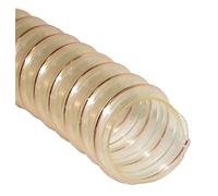 Tuyau d'aspiration - Tuyau de convoyeur standard - Pneumatik - Hydraulik Groll - Polyuréthane polyéther avec spirale en fil d'acier - Diamètre intérieur : 20 mm