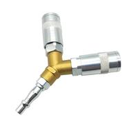 Tuyau d'aviation de 1/10,2 cm - connecteurs 3 voies raccords de compresseur d'air Y séparateur de filetage mâle ou femelle raccord rapide type Y connecteur à trois voies