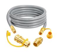 Tuyau de barbecue naturel de 3/8" avec raccord rapide pour four, fours, chauffage, kits de conversion de tuyaux