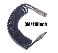 Tuyau de bobine de pistolet à chargeur souple Air, femelle 2302 mâle, adaptateur 23-2, coupleur à déconnexion rapide (US), fouet de remplissage 150psi/10bar(Hose with Adapter)