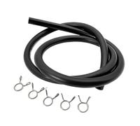 Tuyau de carburant gazole 5mm x 8mm 50cm/1M/3M, tuyau d'essence universel Durable pour moto, Dirt Bike, accessoire ATV Conduites de frein(1M X 5 CLAMP_ID5 X OD8MM)