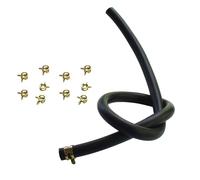 Tuyau de carburant long avec 10 colliers de serrage de 7 mm de diamètre intérieur haute résistance conçus pour les systèmes à essence