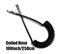 Tuyau De Charge À Intervalles De Plongée,15 "",24"",37 "",52"",Tuyau De Fouet De Remplissage À Distance Pour Microbore Haute Pression,Rallonge Hpa - Type Coiled 100inch