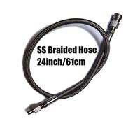 Tuyau De Charge À Intervalles De Plongée,15 "",24"",37 "",52"",Tuyau De Fouet De Remplissage À Distance Pour Microbore Haute Pression,Rallonge Hpa - Type Ss Braided 24inch