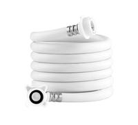 Tuyau de charge d'eau - Raccord flexible pour machine à laver | Raccord chromé | Structure interne anti-pli, joint anti-fuite, installation rapide et, usage domestique Q