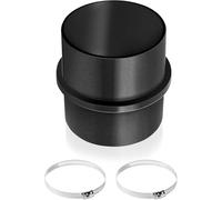Tuyau De Chauffage 75mm, 2 Pièces Tuyau Chauffage 75mm,Plastique Dur Raccord De Tuyau Rond Professionnel Pour Accessoires De Chauffage Eberspacher Webasto (Avec 4 Pinces)