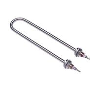 Tuyau de chauffage à vapeur de riz en forme de U, M16 220 V/2 kW Élément chauffant à immersion en acier inoxydable 304 pour réservoirs d'eau, cuiseur à vapeur de riz, chariot de serviette