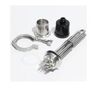 Tuyau De Chauffage, Élément Chauffant Électrique 304SS 2" (3 KW, 6 KW, 9 KW, 12 KW, 380 V) For Brassage Maison Avec Collier Et Raccord(5pcs,380V_6KW 250L)