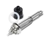 Tuyau De Chauffage, Élément Chauffant Électrique 304SS 2" (3 KW, 6 KW, 9 KW, 12 KW, 380 V) For Brassage Maison Avec Collier Et Raccord(3pcs,380V_9KW 295L)