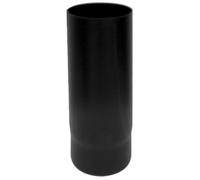 Tuyau de cheminée 0,5 m DN 130 émaillé noir 600 degrés poêle à bois CE fabriqué en Italie