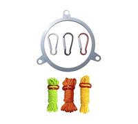 Tuyau de cheminée Accessoires coupe-vent - Accessoires d'extérieur portables en acier inoxydable - Anneau de corde de protection contre le vent de cheminée,Pour le parc de montagne Pneus Patio Patio