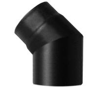 Tuyau de cheminée Courbe 45 DN 125 émaillé peint 600 degrés pour poêle à bois tube noir acier CE Made in Italy