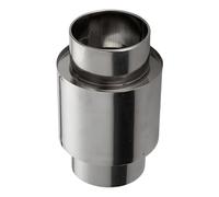 Tuyau de cheminée pour poêle | Connecteur de tube avec anti-retour | Adaptateur de tube en acier inoxydable pour chauffe-eau de cuisine