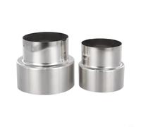 Tuyau de cheminée pour tuyau de poêle à Ø 60/50 mm en acier inoxydable compatible avec raccord non intégré pour réducteur de tailles 304 Grade Ø120/100 mm Conduit à double paroi (Ø100 mm/Ø70 mm)