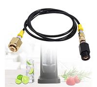 Tuyau de CO2 - Tuyau haute pression adaptateur pour CO2 - 1,5 m - Noir - Pour barboteur Soda Stream, Duo, Terra, Soda Max, Soda Stream Crystal, Penguin, Play, Cool