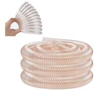 Tuyau De Collecte De Poussière En PVC Pour Systèmes D'aspiration | 60mm 100mm Tuyau D'aspiration Avec Bobine De Fil D'acier Au Carbone Pour Copeaux De Bois(3m/9.84ft,350mm-13.78in)