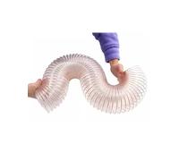 Tuyau de collecte de poussière flexible transparent avec paroi intérieure lisse pour une circulation d'air efficace