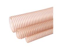 Tuyau de collecte de poussière robuste avec bobine en fil d'acier au carbone, conduit d'air télescopique pour systèmes de vide, diamètre 100 mm, longueur 1 m